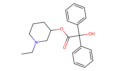 N-Ethyl-3-piperidyl benzilate 3567-12-2
